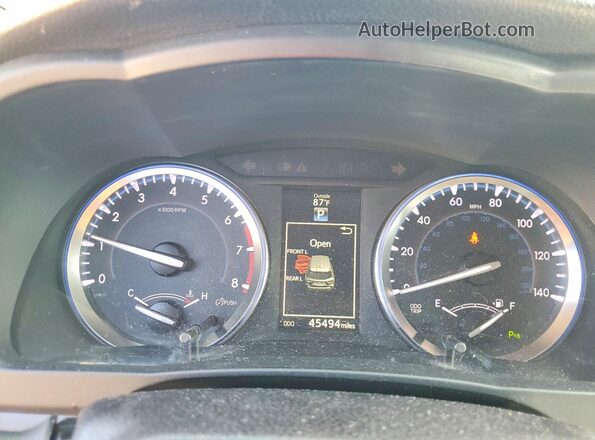 5TDYKRFHXGS157136 2016 TOYOTA HIGHLANDER Silver ხელსაწყოთა პანელის ხედი