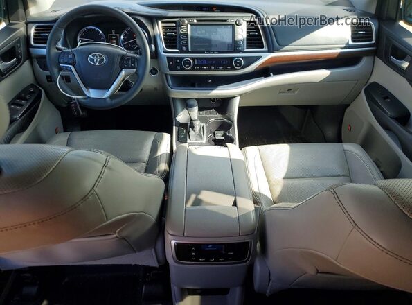 5TDYKRFHXGS157136 2016 TOYOTA HIGHLANDER Silver წინა პანელის ხედი