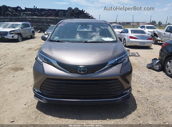 5TDYRKEC0MS022171 2021 TOYOTA SIENNA Gray Սարքավորումների վահանակի տեսք