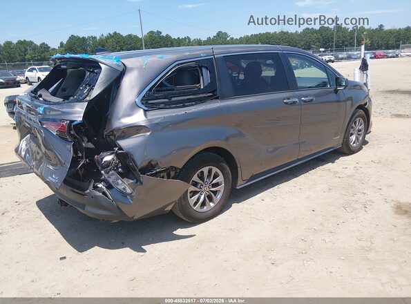 5TDYRKEC0MS022171 2021 TOYOTA SIENNA Gray Հետևի աջ