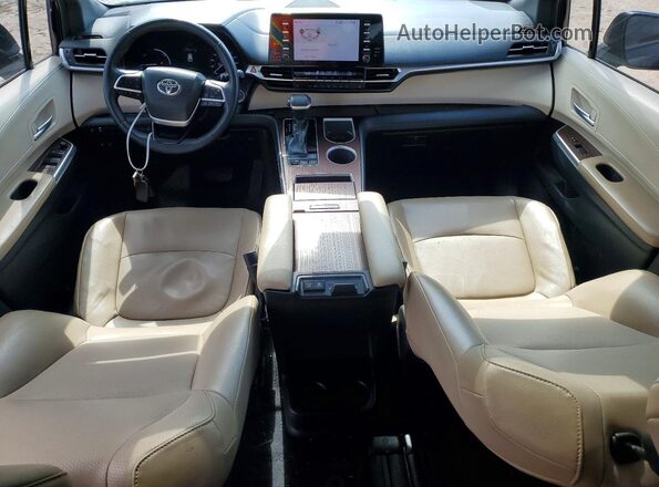5TDYRKEC0NS102782 2022 TOYOTA SIENNA Синий Вид панели приборов