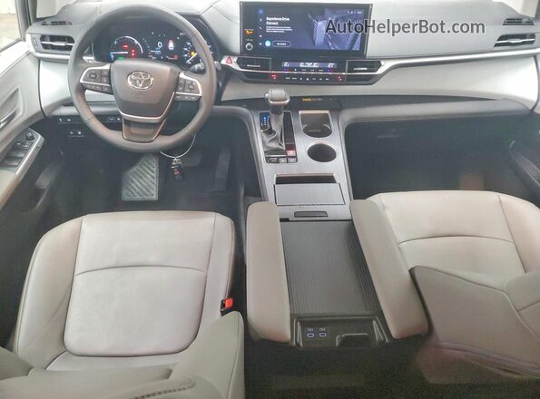 5TDYRKEC1SS262276 2025 TOYOTA SIENNA White წინა პანელის ხედი