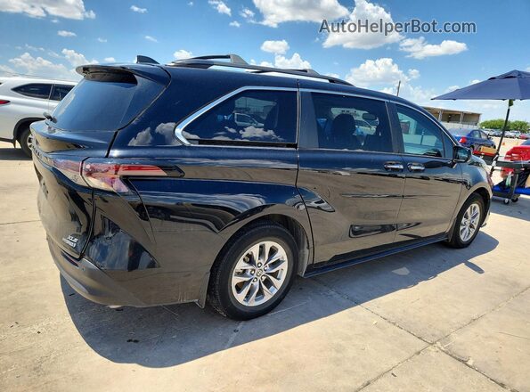5TDYRKEC2PS163232 2023 TOYOTA SIENNA Black უკანა მარჯვენა