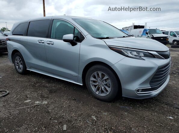 5TDYRKEC3MS023511 2021 TOYOTA SIENNA Silver Delantero derecho