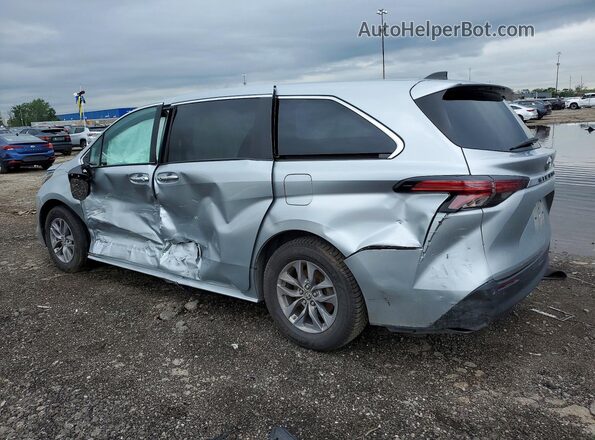 5TDYRKEC3MS023511 2021 TOYOTA SIENNA Silver Trasero izquierdo
