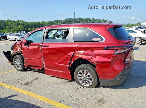 5TDYRKEC3SS243275 2025 TOYOTA SIENNA Red Rear left