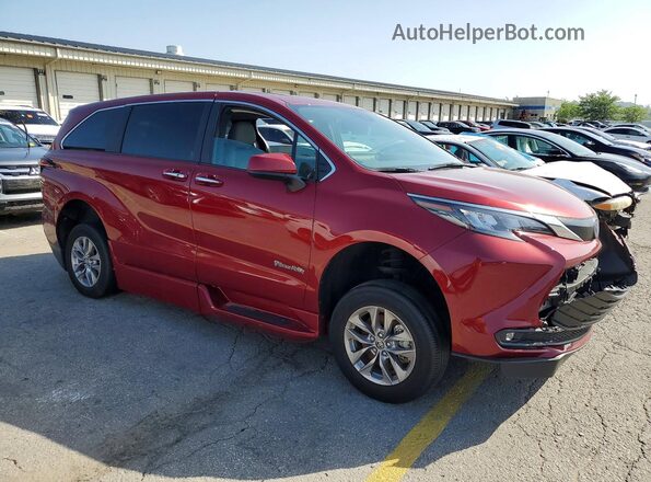 5TDYRKEC3SS243275 2025 TOYOTA SIENNA Red Front right
