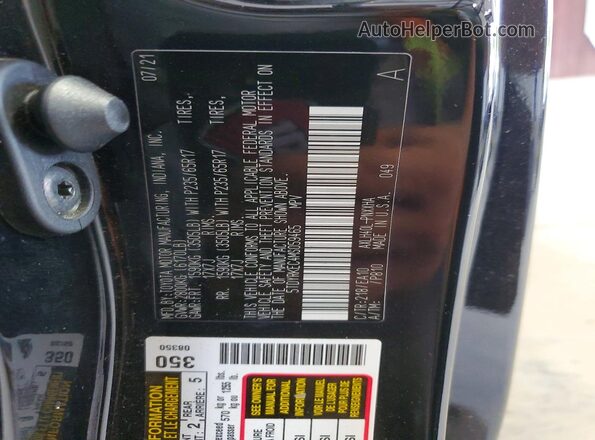 5TDYRKEC4MS059465 2021 TOYOTA SIENNA Black VIN sticker view