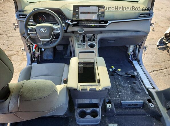 5TDYRKEC4PS146299 2023 TOYOTA SIENNA Gray წინა პანელის ხედი