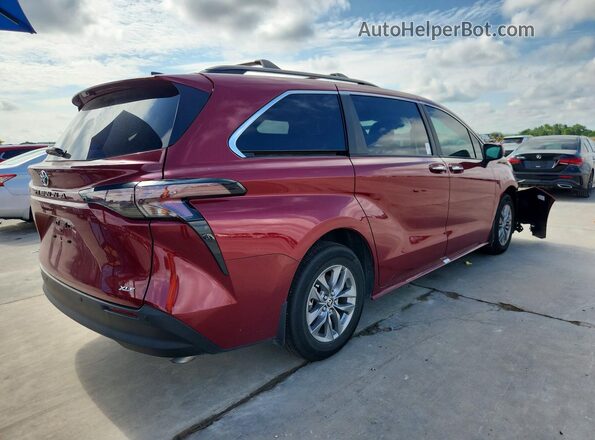 5TDYRKEC4SS275071 2025 TOYOTA SIENNA Red Հետևի աջ