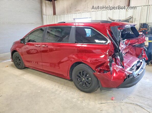 5TDYRKEC4SS287026 2025 TOYOTA SIENNA Red Rear left