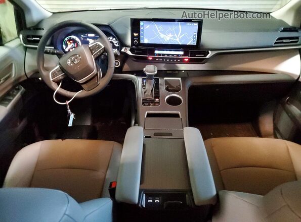 5TDYRKEC4SS287026 2025 TOYOTA SIENNA Red Dashboard view