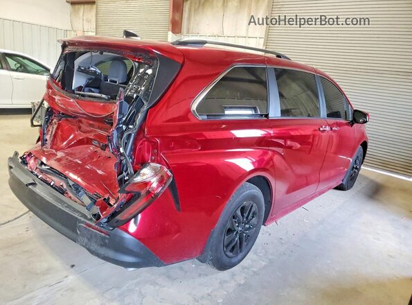 5TDYRKEC4SS287026 2025 TOYOTA SIENNA Red Rear right