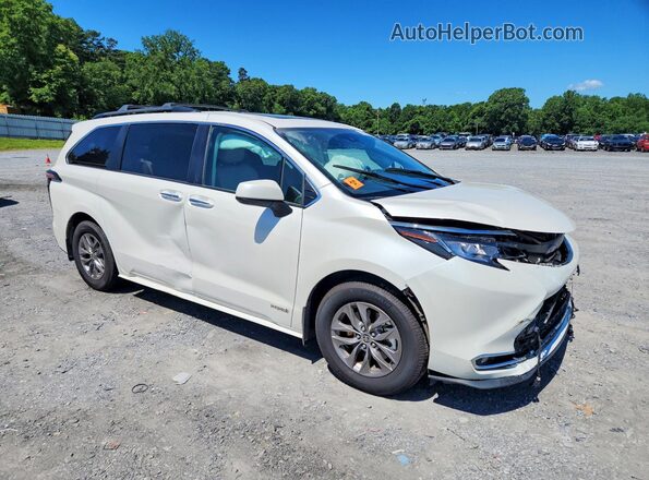 5TDYRKEC6MS026628 2021 TOYOTA SIENNA Белый Передняя правая четверть