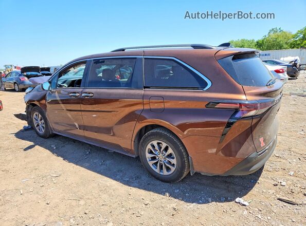 5TDYRKEC6PS159359 2023 TOYOTA SIENNA Brown Задня ліва чверть