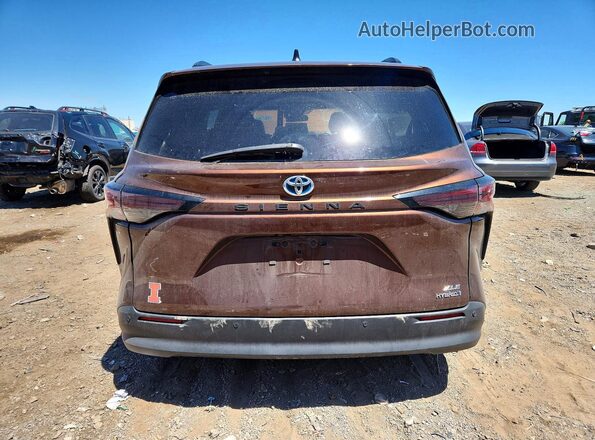 5TDYRKEC6PS159359 2023 TOYOTA SIENNA Brown Вид ззаду
