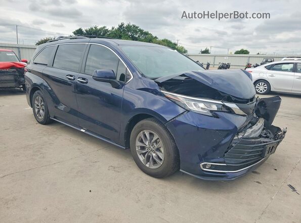 5TDYRKEC6PS173567 2023 TOYOTA SIENNA Blue Przód prawy