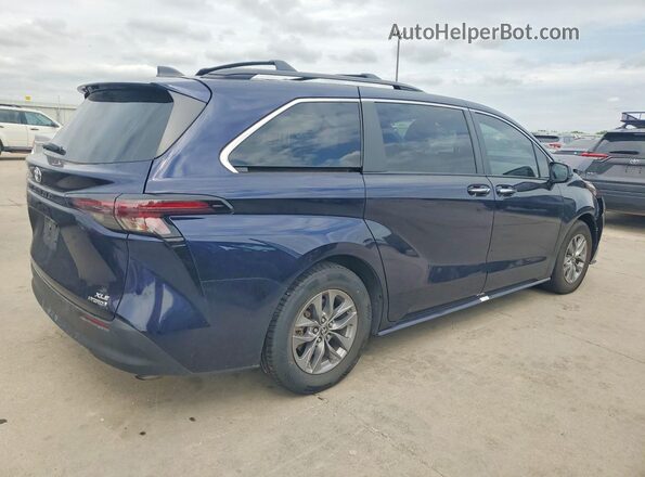 5TDYRKEC6PS173567 2023 TOYOTA SIENNA Blue Tył prawy
