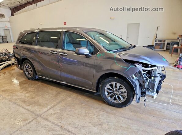 5TDYRKEC6RS212256 2024 TOYOTA SIENNA Gray Առջևի աջ