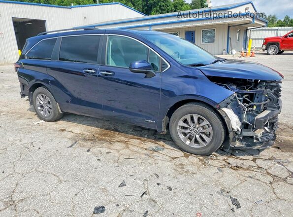 5TDYRKEC7MS036973 2021 TOYOTA SIENNA Blue Przód prawy