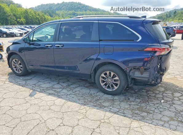 5TDYRKEC7MS036973 2021 TOYOTA SIENNA Blue Tył lewy