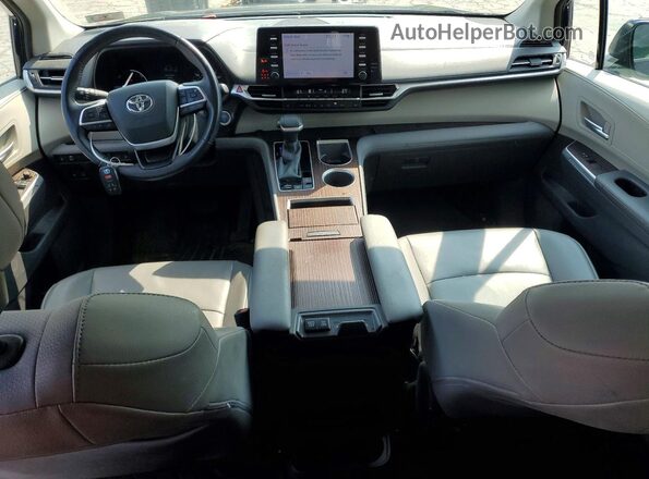 5TDYRKEC7MS036973 2021 TOYOTA SIENNA Blue Widok deski rozdzielczej