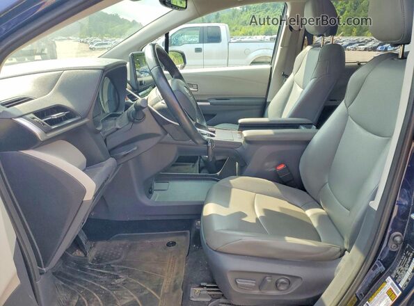 5TDYRKEC7MS036973 2021 TOYOTA SIENNA Blue Widok wnętrza z przodu