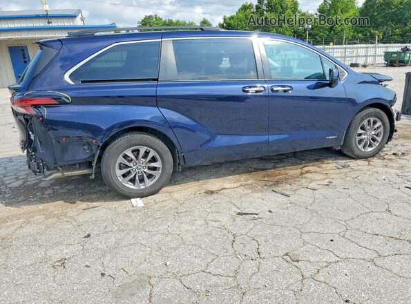 5TDYRKEC7MS036973 2021 TOYOTA SIENNA Blue Tył prawy