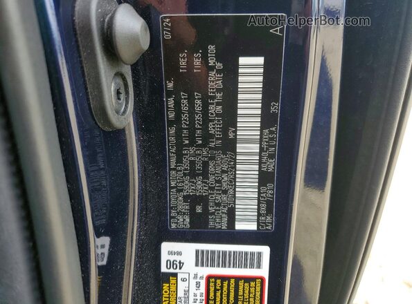 5TDYRKEC7RS214727 2024 TOYOTA SIENNA Blue Widok naklejki z numerem VIN