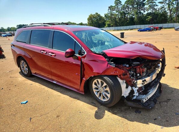 5TDYRKEC8NS130667 2022 TOYOTA SIENNA Red წინა მარჯვენა
