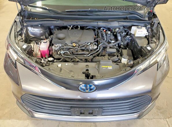 5TDYRKEC8PS156611 2023 TOYOTA SIENNA Gray Vista del compartimento del motor