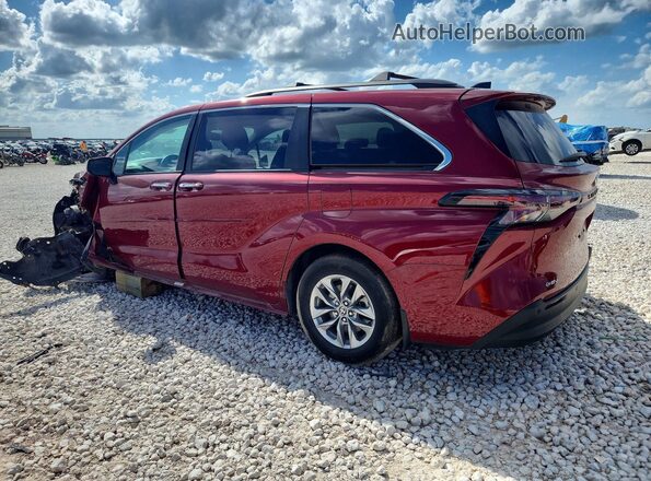 5TDYRKEC8SS285442 2025 TOYOTA SIENNA Темно-бордовый Задняя левая четверть