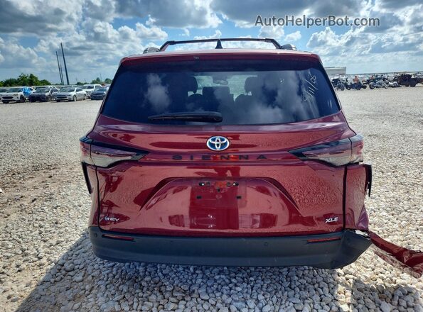 5TDYRKEC8SS285442 2025 TOYOTA SIENNA Темно-бордовый Вид сзади