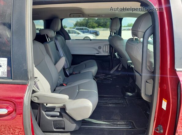 5TDYRKEC8SS285442 2025 TOYOTA SIENNA Темно-бордовый Вид задней части салона