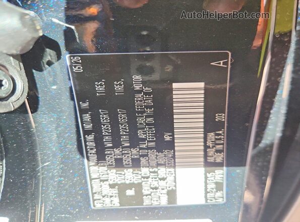 5TDYRKEC8TS327402 2026 TOYOTA SIENNA Черный Вид наклейки с VIN-кодом
