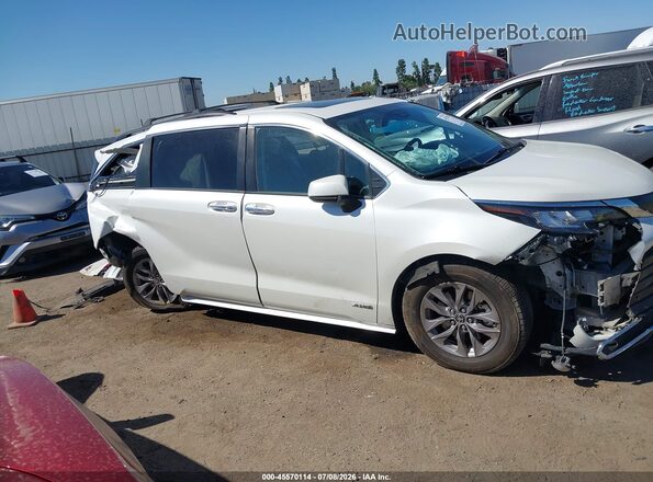 5TDYRKEC9MS014232 2021 TOYOTA SIENNA White Սալոնի 360 աստիճան տեսք