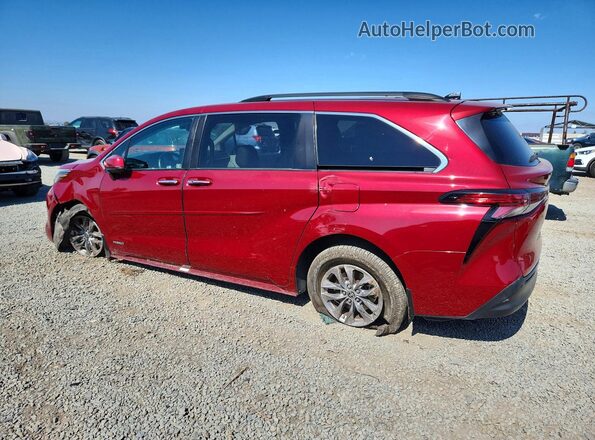 5TDYRKEC9MS056836 2021 TOYOTA SIENNA Бордовый Задняя левая четверть
