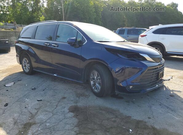 5TDYRKEC9SS268598 2025 TOYOTA SIENNA Синий Передняя правая четверть
