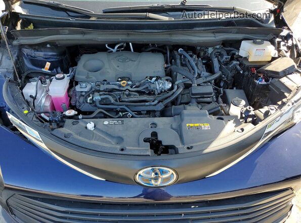 5TDYRKEC9SS268598 2025 TOYOTA SIENNA Синий Вид подкапотного пространства