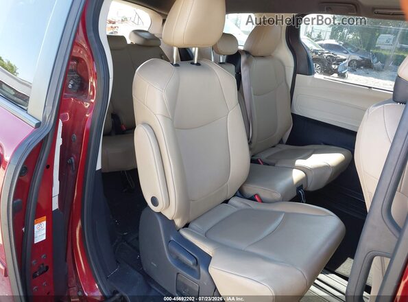 5TDYRKECXMS074097 2021 TOYOTA SIENNA Burgundy VIN კოდის სტიკერის ხედი