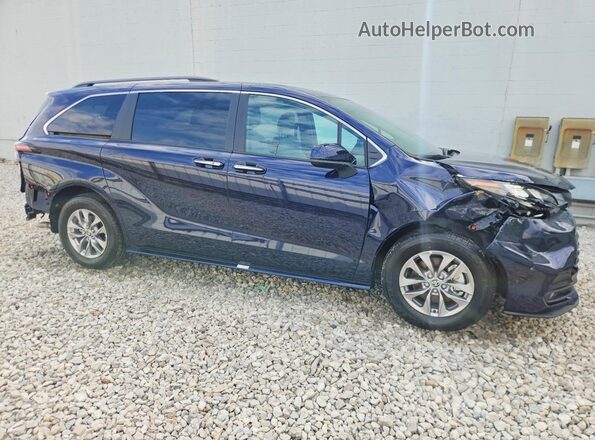 5TDYRKECXTS327708 2026 TOYOTA SIENNA Blue Передня права чверть