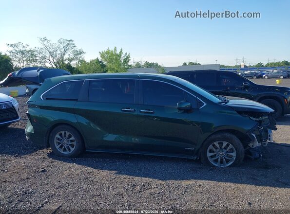 5TDYSKFC0MS024862 2021 TOYOTA SIENNA Green Սալոնի հետևի տեսք