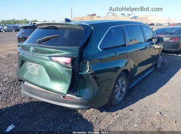 5TDYSKFC0MS024862 2021 TOYOTA SIENNA Green Հետևի աջ