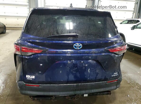 5TDYSKFC4MS017722 2021 TOYOTA SIENNA Синий Вид сзади