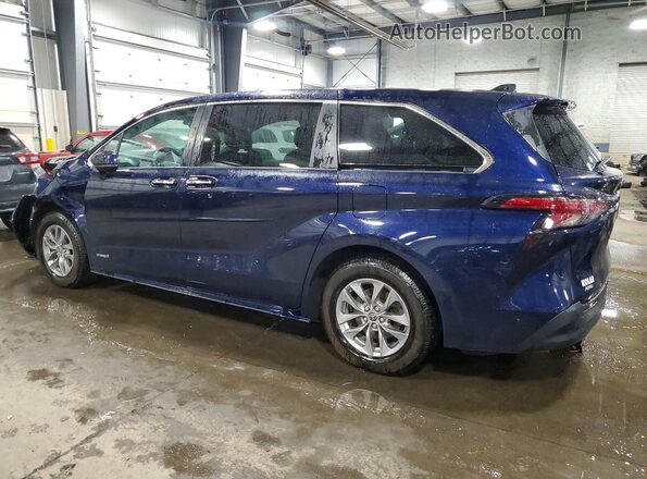 5TDYSKFC4MS017722 2021 TOYOTA SIENNA Синий Задняя левая четверть