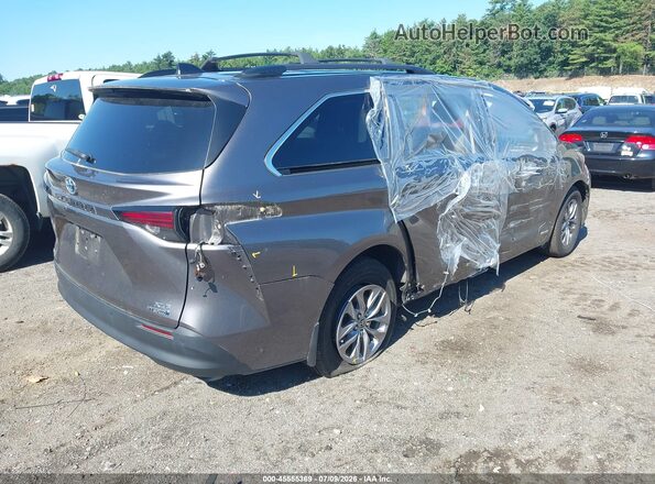 5TDYSKFC4MS037663 2021 TOYOTA SIENNA Gray უკანა მარჯვენა