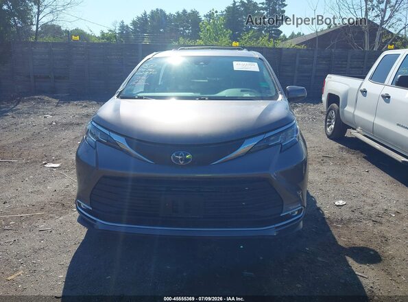 5TDYSKFC4MS037663 2021 TOYOTA SIENNA Gray ხელსაწყოთა პანელის ხედი