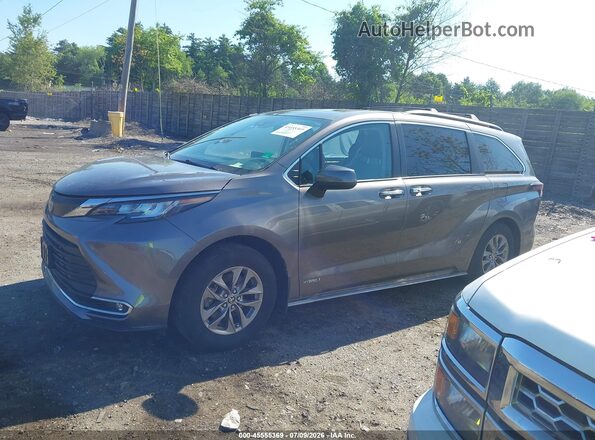 5TDYSKFC4MS037663 2021 TOYOTA SIENNA Gray სალონის 360-გრადუსიანი ხედი