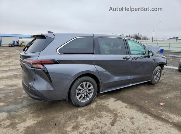 5TDYSKFC4SS181260 2025 TOYOTA SIENNA Gray Задня права чверть