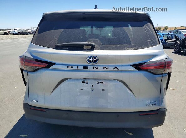 5TDYSKFC7MS009632 2021 TOYOTA SIENNA Серебряный Вид сзади